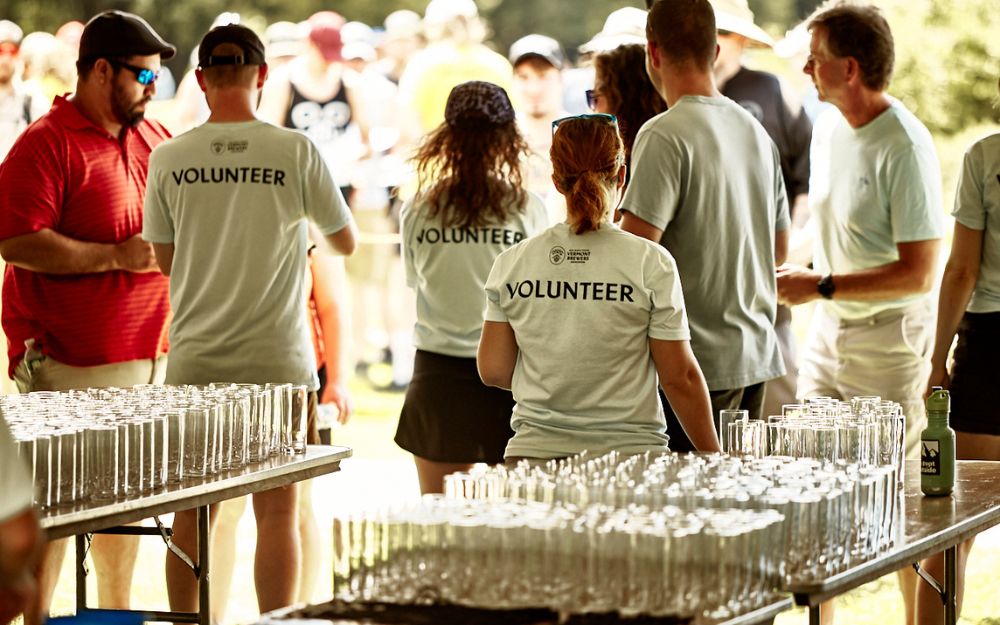 volunteers at the Vermont Brewers Festival